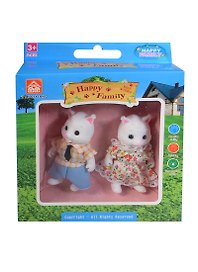 Игровой набор Фигурки животных Семья белочек (012-09C) (2шт) (Happy Family) (3+) (коробка)