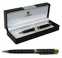 Ручка подарочная шариковая черн./зол., карт.футл., EaSTar