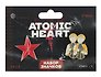 Набор значков Atomic heart Атомная Близняшка (металл) (2 штуки)