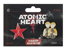 Набор значков «Atomic Heart. Атомная Близняшка», металл, 2 штуки