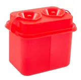 Стакан-непроливайка двойной цветной с крышкой, ассорти, Рисовашка