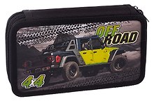 Пенал 2 отделения "Off road" 19*11 см