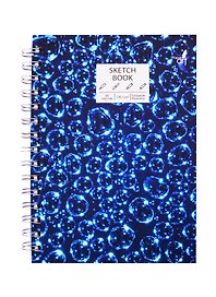 Скетчбук А5 60л "SKETCHBOOK. Пузыри", 120г/м2, софт. тач, евроспираль