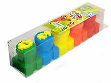 Краски пальчиковые Смешарики (83973) (5цв) (20мл) со штампами (Hobby Kit)