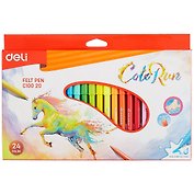 Фломастеры Deli, Color Run, 24 цвета