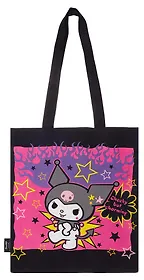 Сумка-шоппер Sanrio Cheeky but charming (черная) (текстиль) (СК2025-299)