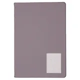 Ежедневник недат. А5 152л "NUANCES" эустома, 7Б, иск.кожа, тв.переплет, тонир.блок, нашивка с тисн.фольгой, скругл.углы, ляссе, инд.уп