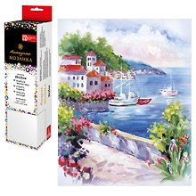 Набор для творчества Феникс+. Алмазная мозаика «Морское утро», 20 х 25 см, 23 цвета