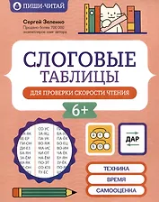 Слоговые таблицы для проверки скорости чтения