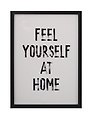 Фоторамка 21*30 "Feel yourself at home" черное дерево
