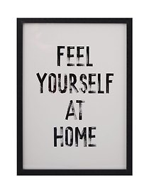 Фоторамка 21*30 "Feel yourself at home" черное дерево