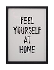 Фоторамка 21*30 "Feel yourself at home" черное дерево
