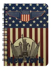 Записная книжка А7 80л кл. "Guide to New York" спираль, Kairui