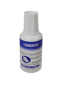 Корректор 18мл спирт.основа, кисть-губка, YAMAYO