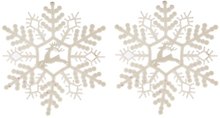 Украшение пластик снежинка d-12 см мерцание 725682 (Сима-ленд)