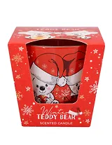 Ароматизированная свеча в стакане  Зимний Плюшевый мишка (Winter Teddy Bear) (115г) (подарочная упаковка)