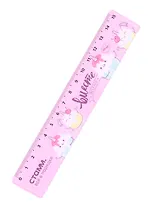 Линейка 15см пластик, "Кексики", волнистый край, подвес