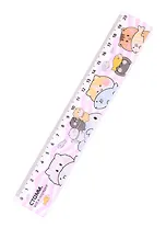 Линейка 20см пластик, "Котики", подвес