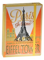 Книга для записей А5 96л кл. "Paris retro" 7БЦ, Kairui