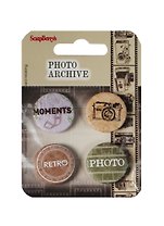 Набор фишек из металла № 1 Фотоархив (SCB340001003) (4шт.) (упаковка)