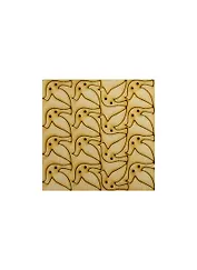 Набор пуговиц Голубь (13969) (16шт) (25мм) (игрушка из дерева) (упаковка)