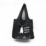 Сумка-авоська черная Санкт-Петербург. Не кисни! в Питере зависни. [СК04-0009]