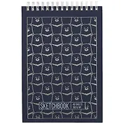 Скетчбук А5 40л "Мишки" блок 160г/м2, тонир. картон, фольга, спираль