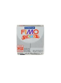 FIMO kids полимерная глина для детей (блестящий серебряный) (8030-812) (42г) (упаковка)