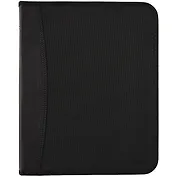 Папка на молнии 2отд. А4 350*282*33мм пласт., 4 кармана, бизнес-класс, черная