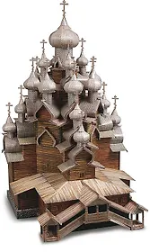 Модель, сборная, Умная бумага, Кижи, 1:100