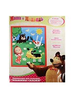 Аппликация для малышей Машины сказки (29846) (Маша и медведь) (3+)
