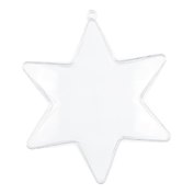 Заготовка для декора разъемная Звезда, 11х9х3,5см ( пластик)