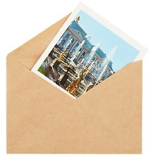 Открытка одинарная с конвертом "Петергоф  Каскад" серия "Фотогалерея"