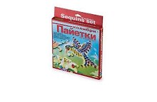 Набор для творчества, HOBBY TIME, Набор для 3D аппликации №8 Пайетки Колибри