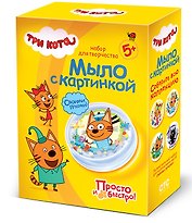 Набор для творчества Фантазёр. Мыло с картинкой «Три кота. Коржик»