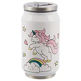 Термос в форме банки Единорог на белом фоне, металл, 350мл в ассортименте 12-16074-SK-A-35/12-17013-SK-A-35