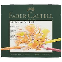 Цветные карандаши «Polychromos», Faber-Castell, 24 цвета