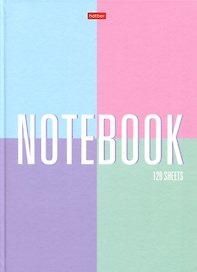 Книга для записей А4 120л кл. "Color Line" пятицветн.блок, 7БЦ, глянц.ламинация