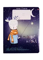 Тетрадь в клетку Альт, Magic Night, 12 листов, в ассортименте