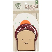 Набор подставок под кружку Happy Breakfast (силикон) (3 шт)