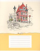 Тетрадь в линейку Listoff «Городские зарисовки» 24 листа - 0