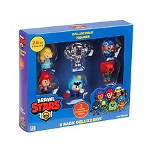 Набор коллекционных фигурок Brawl Stars, 8 шт., 2 редких героя: Леон и Мэг, (5см), (BRW2070B)
