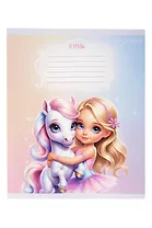 Тетрадь 12л кл. "Дружба - это чудо" мел.картон, выб.лак, офсет 60г/м2, ассорти