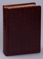 Ежедневник полудат. А6 208л "MAGNUM" бордовый, иск.кожа, тон.блок, зол.обрез, ляссе, Bruno Visconti