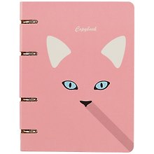 Тетрадь на кольцах «Cute & Funny. Cat» 120 листов в клетку, А5, сменный блок - Unnika
