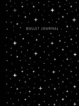 Книга для записей А5 160стр тчк. "Bullet Journal (ночное небо)" с наклейками