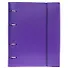 Тетрадь 120 листов, клетка, "Canvas" фиолетовая, на кольцах, на резинке - 0