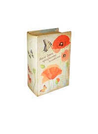 Шкатулка-книга дерево Маки (17х11х5 см) (539910)