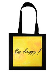 Сумка. Be happy! (размер 37х41 см, длина ручек 74 см, пакет с европодвесом)