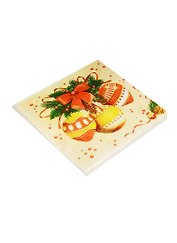 Салфетки для декупажа двухслойные 33*33 Новогодние Игрушки